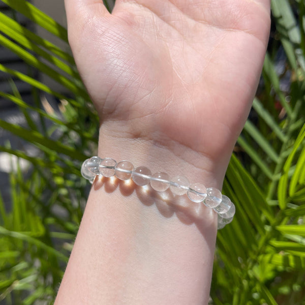 Clear Quartz Crystal Bracelet - The Healing Hedge Witch