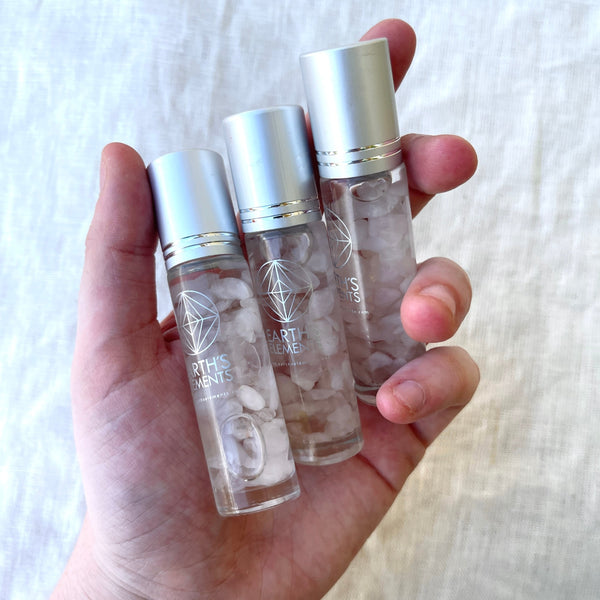 Love Crystal Charged Essential Oil Roller - The Healing Hedge Witch