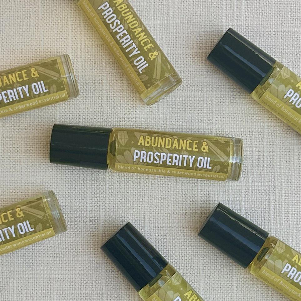 Bring prosperity with you with you everywhere you go with the Abundance &amp; Prosperity Oil Roll On!