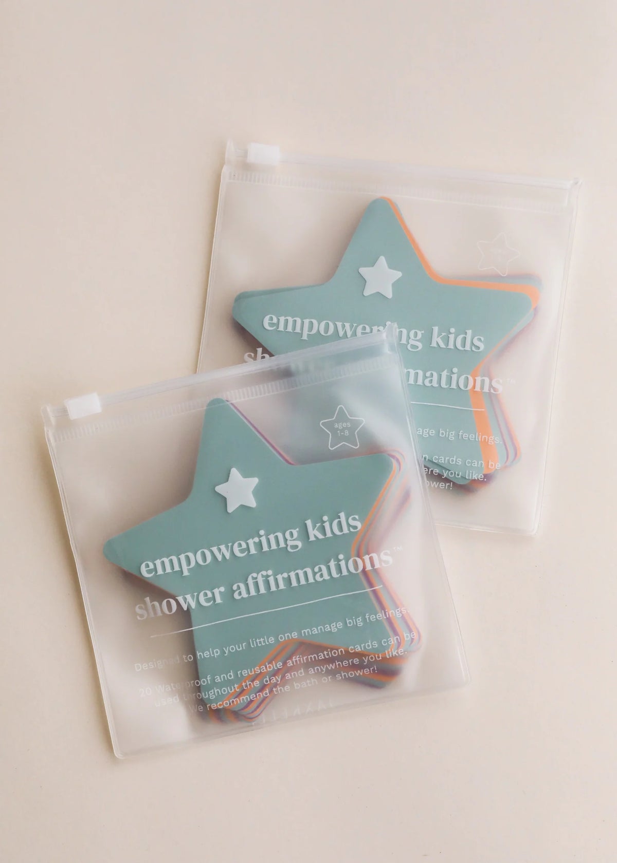 Kids Shower Affirmation Cards