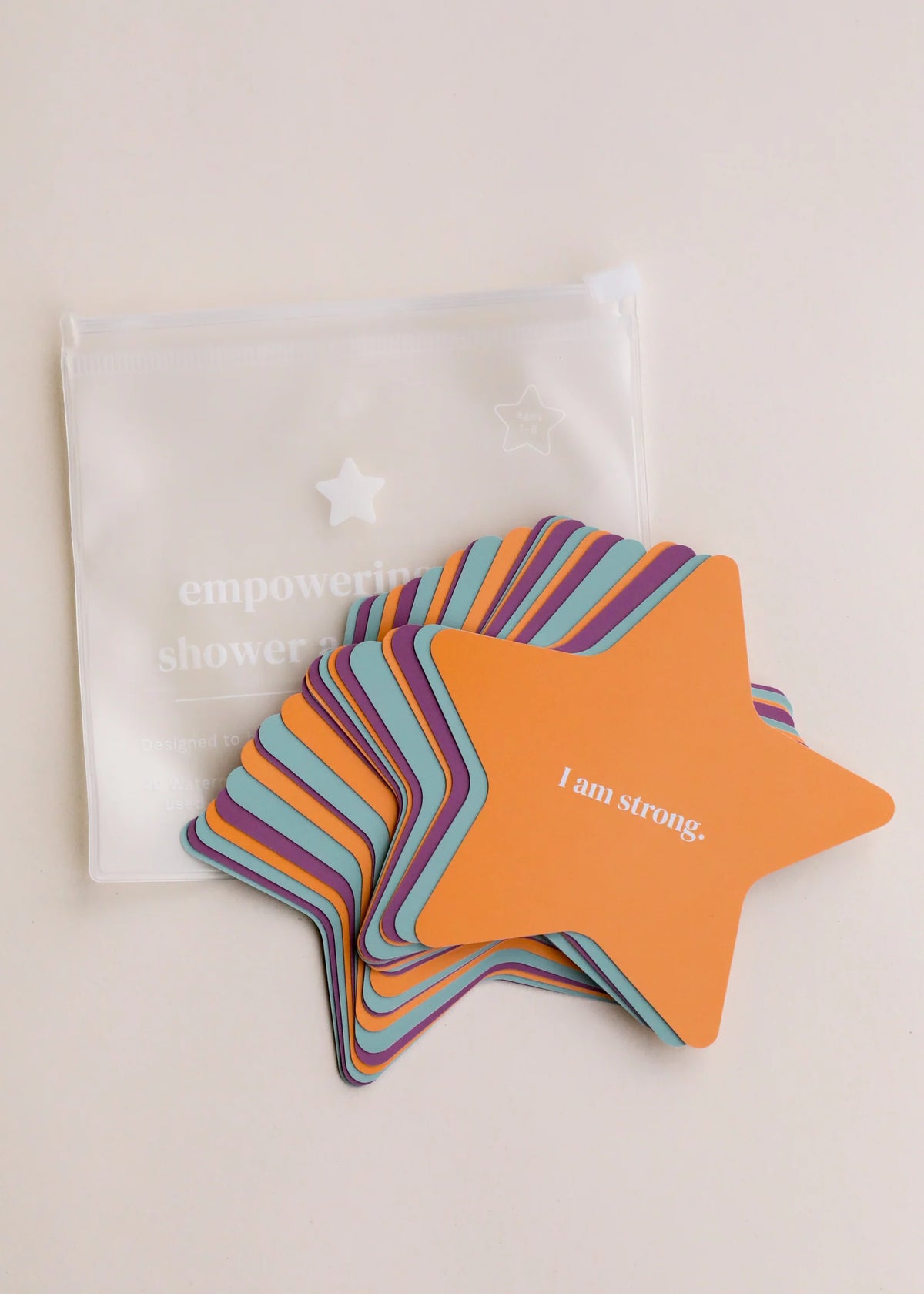 Kids Shower Affirmation Cards