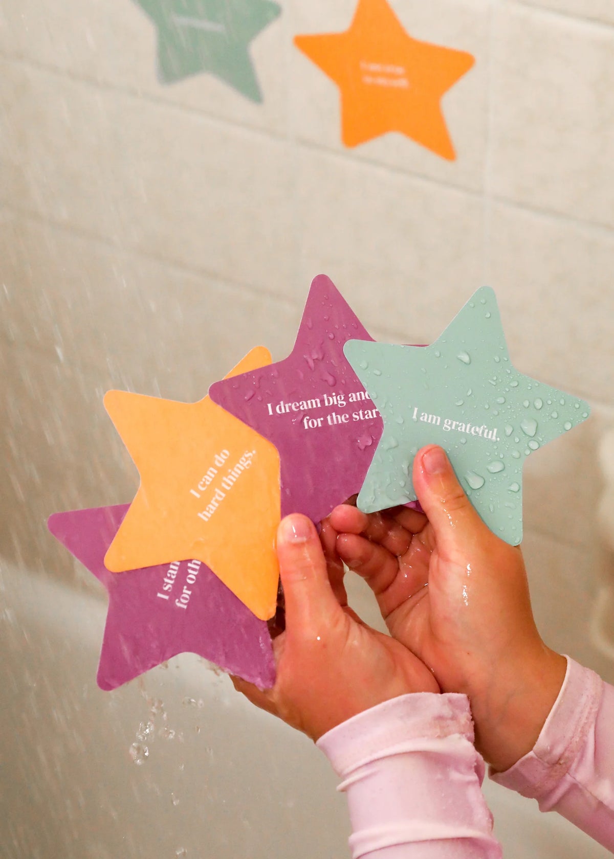 Kids Shower Affirmation Cards