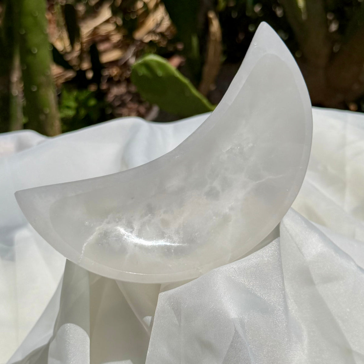 Moon Shaped Selenite Bowl