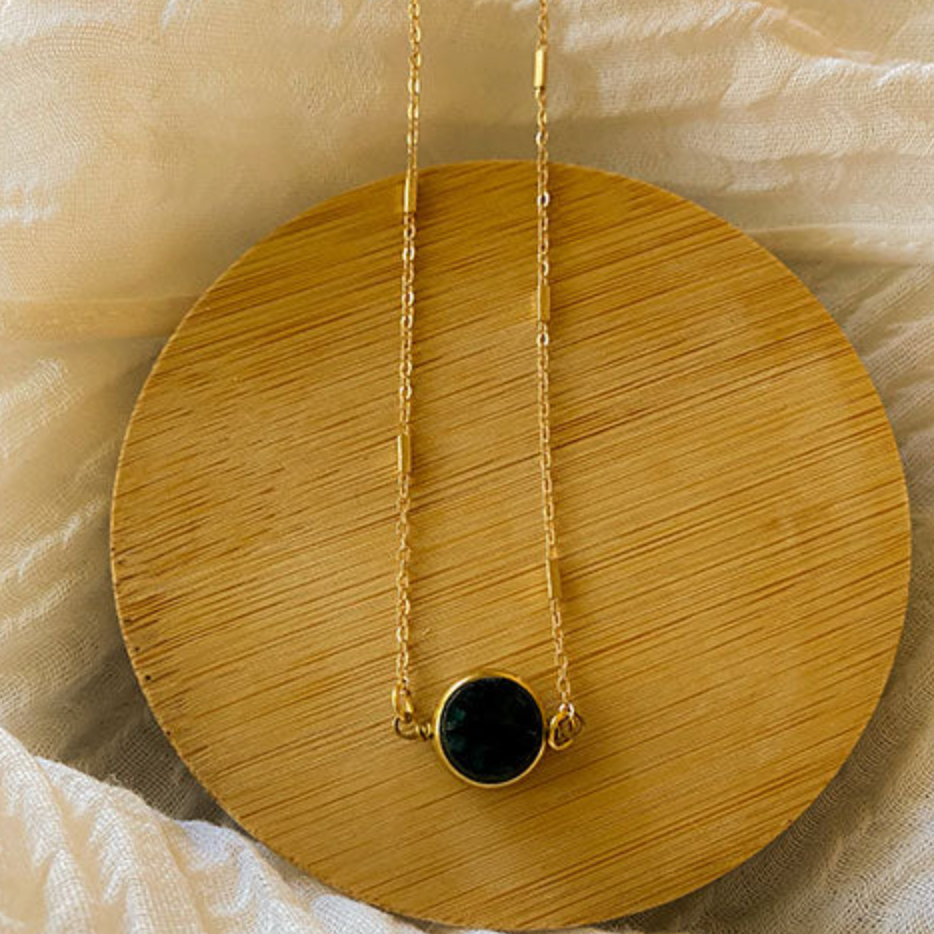 Apatite Disk Necklace