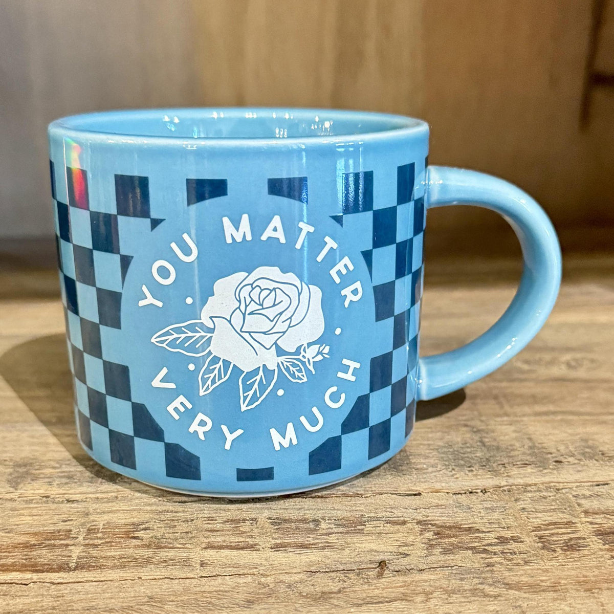 Stackable Mug you matter very much blue