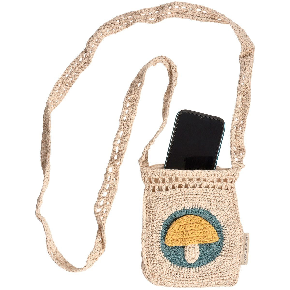 Crochet Mushroom Crossbody Bag