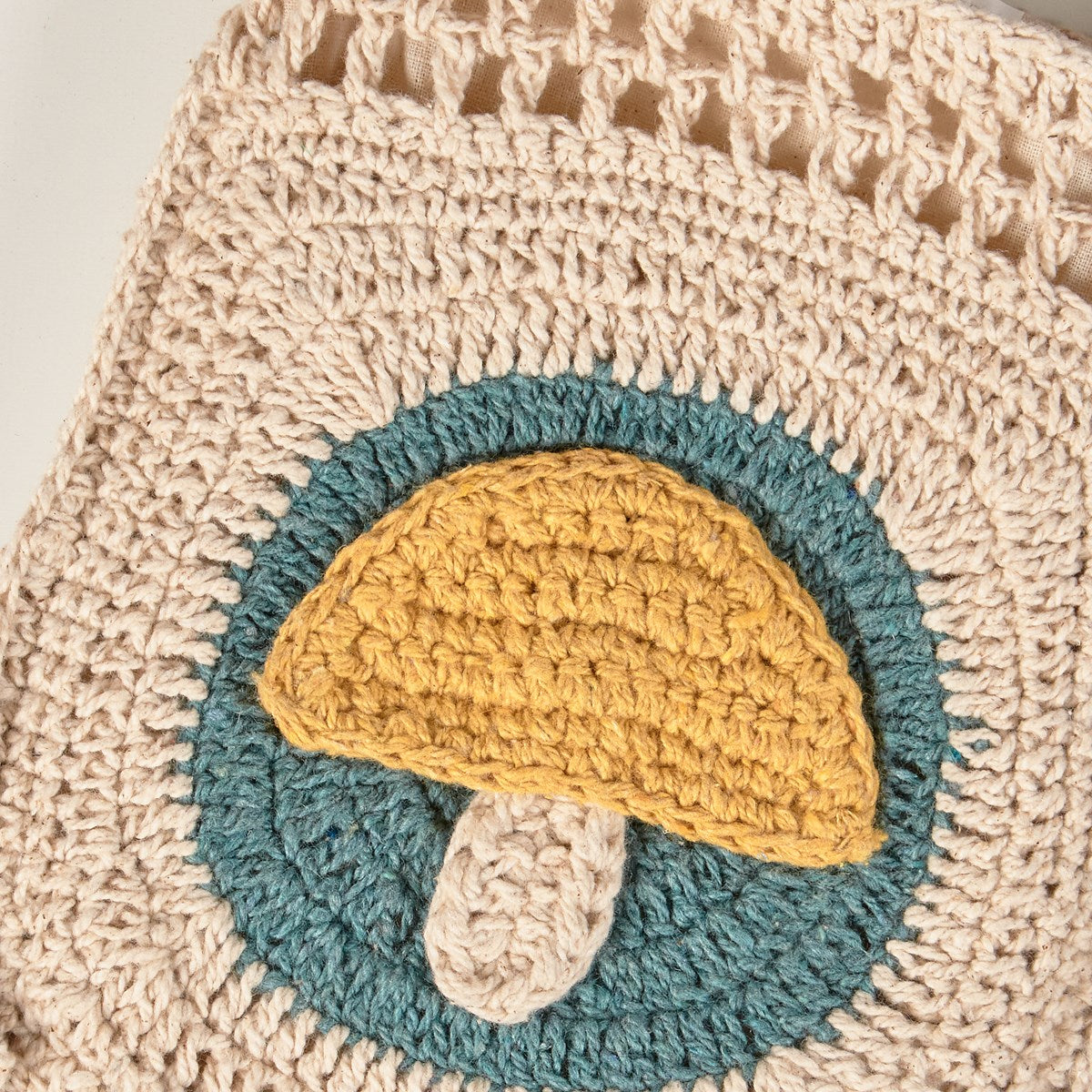 Crochet Mushroom Crossbody Bag