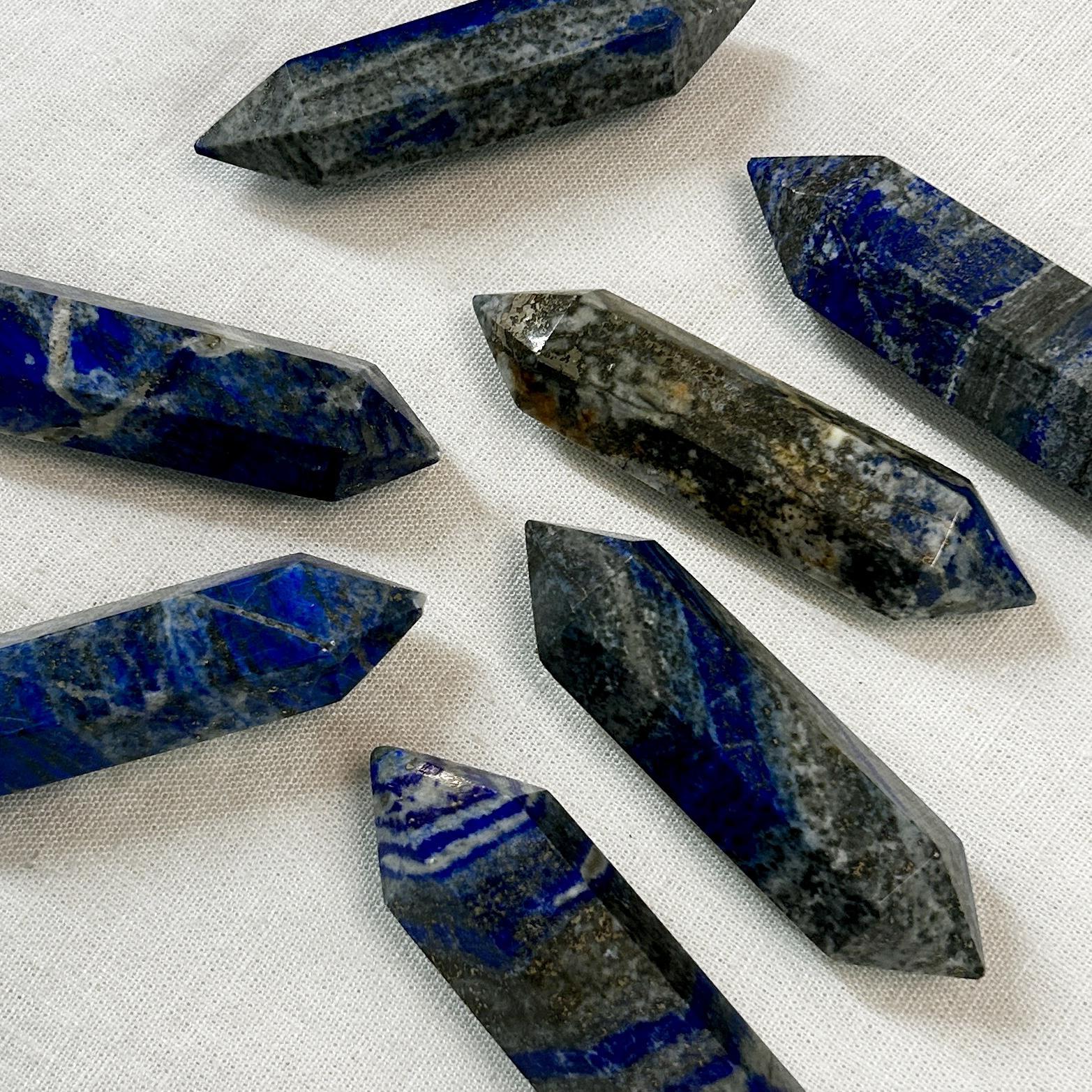 Lapis Lazuli Double Terminated Crystal Point Intuitively Chosen