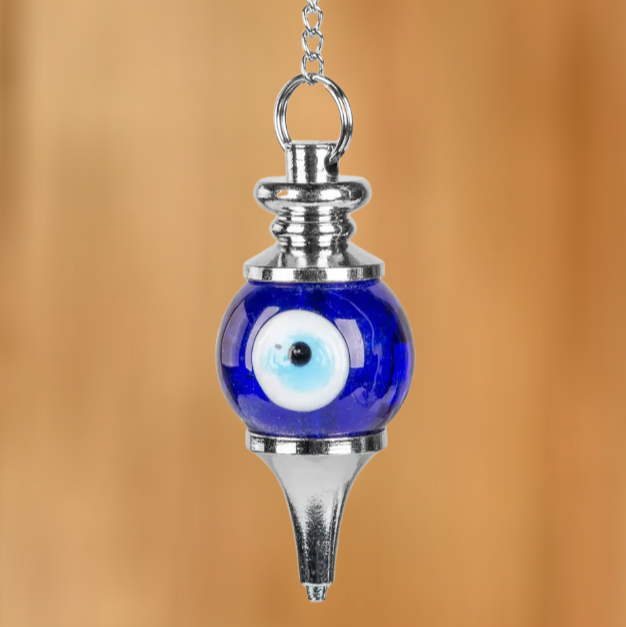 Evil Eye Silver Point Pendulum