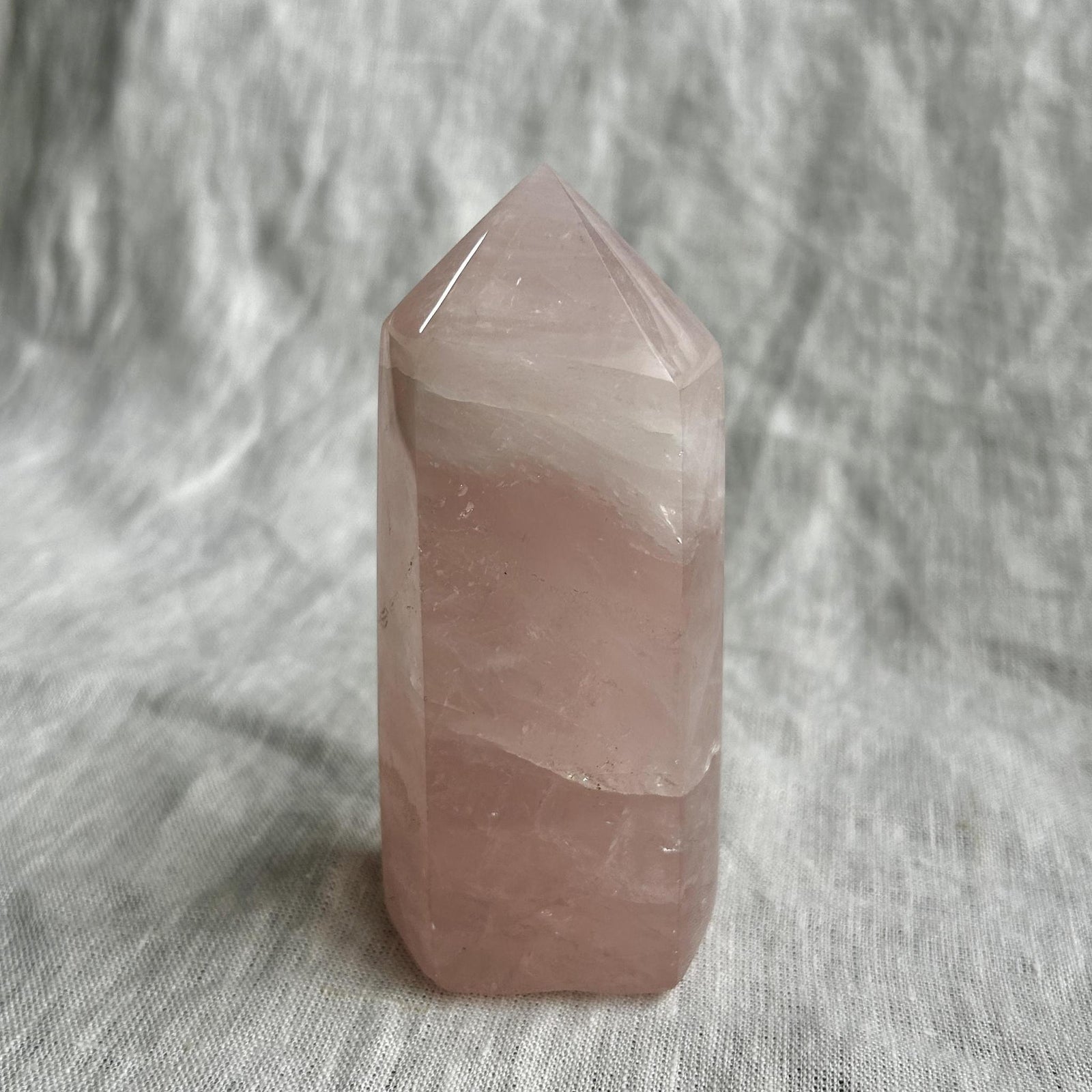 Rose Quartz Crystal Tower