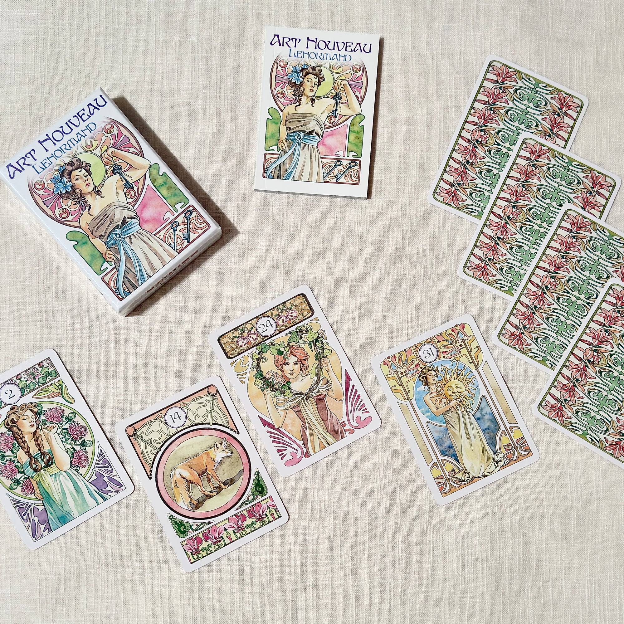 Art Nouveau Lenormand Oracle Card Deck