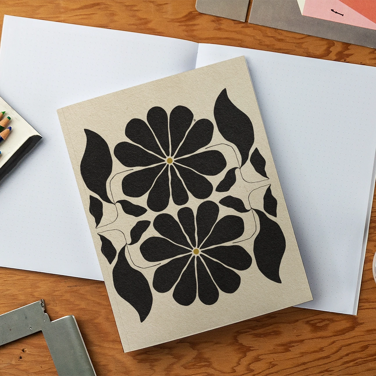 Floral Balance Medium Layflat Journal