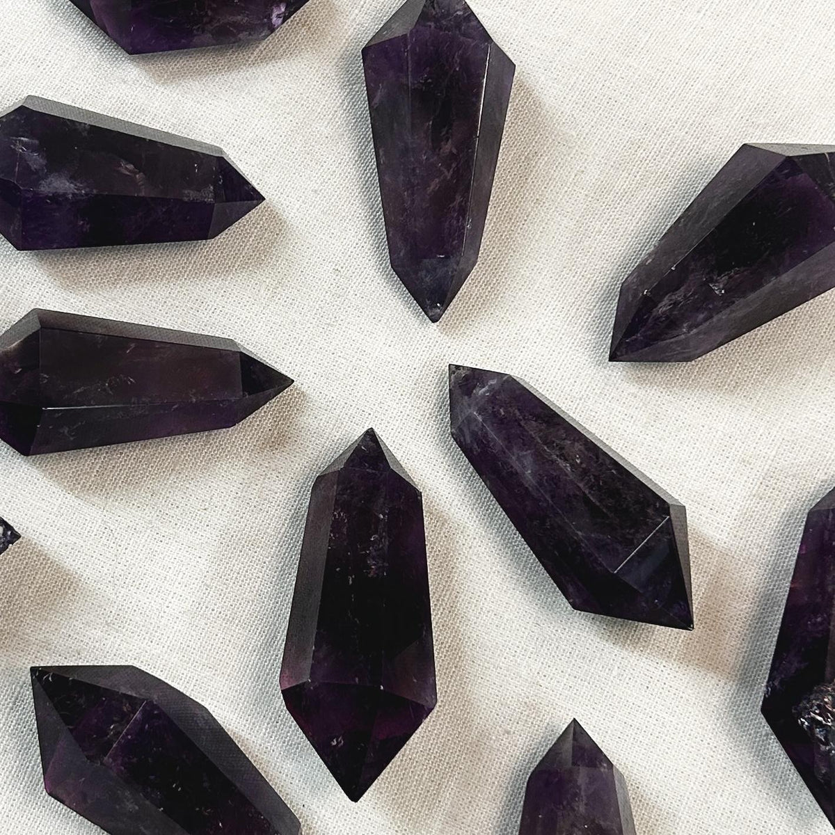 Amethyst Double Terminated Crystal Points Intuitively Chosen