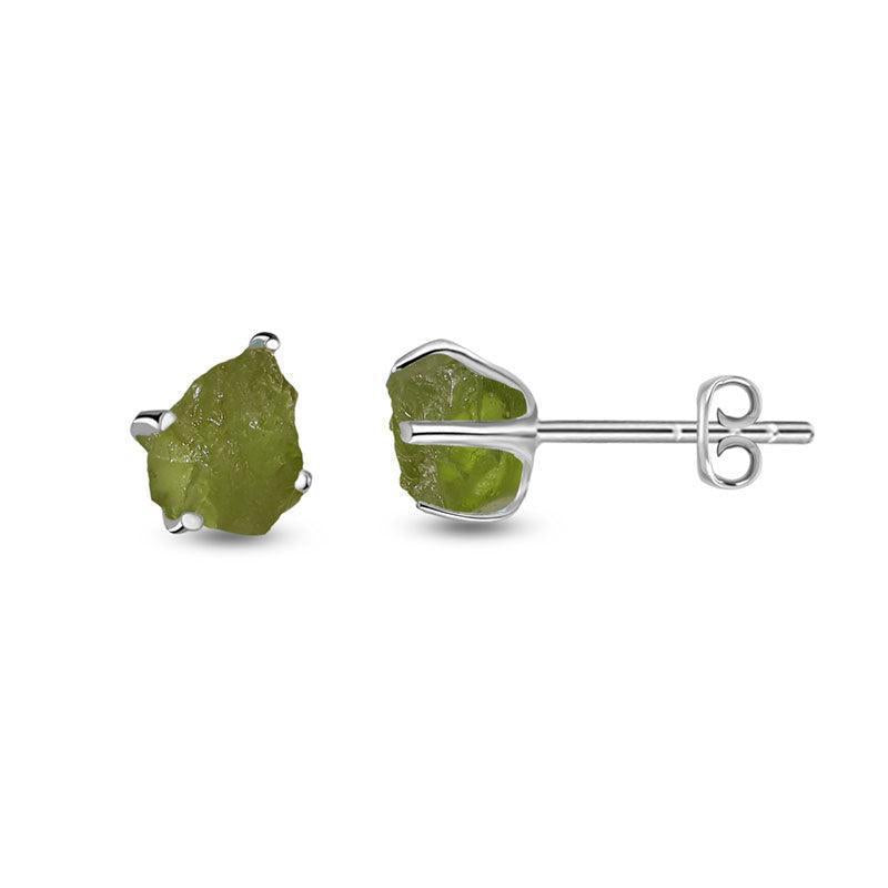 Peridot Sterling Silver Stud Earrings