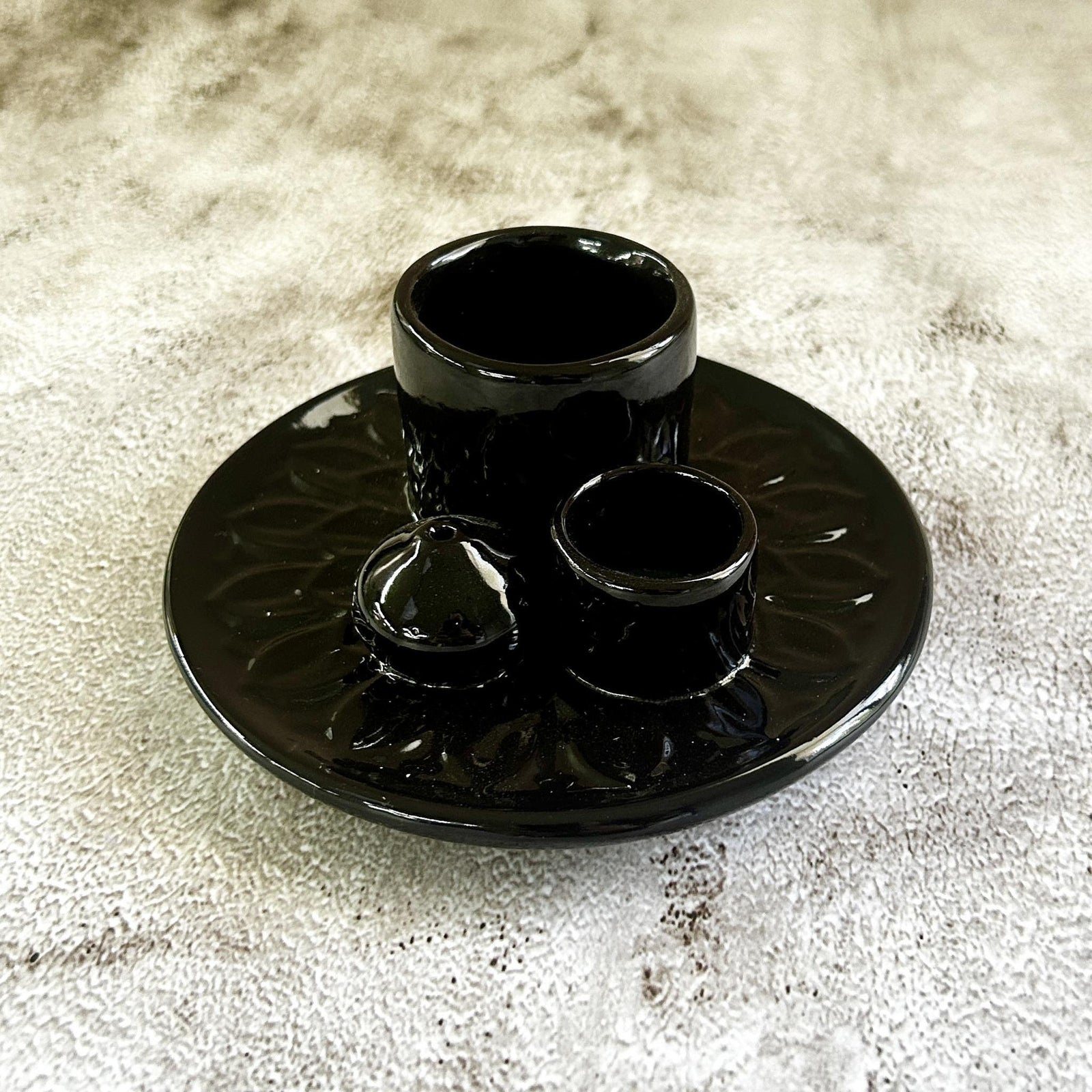 Black Incense Burner Dish