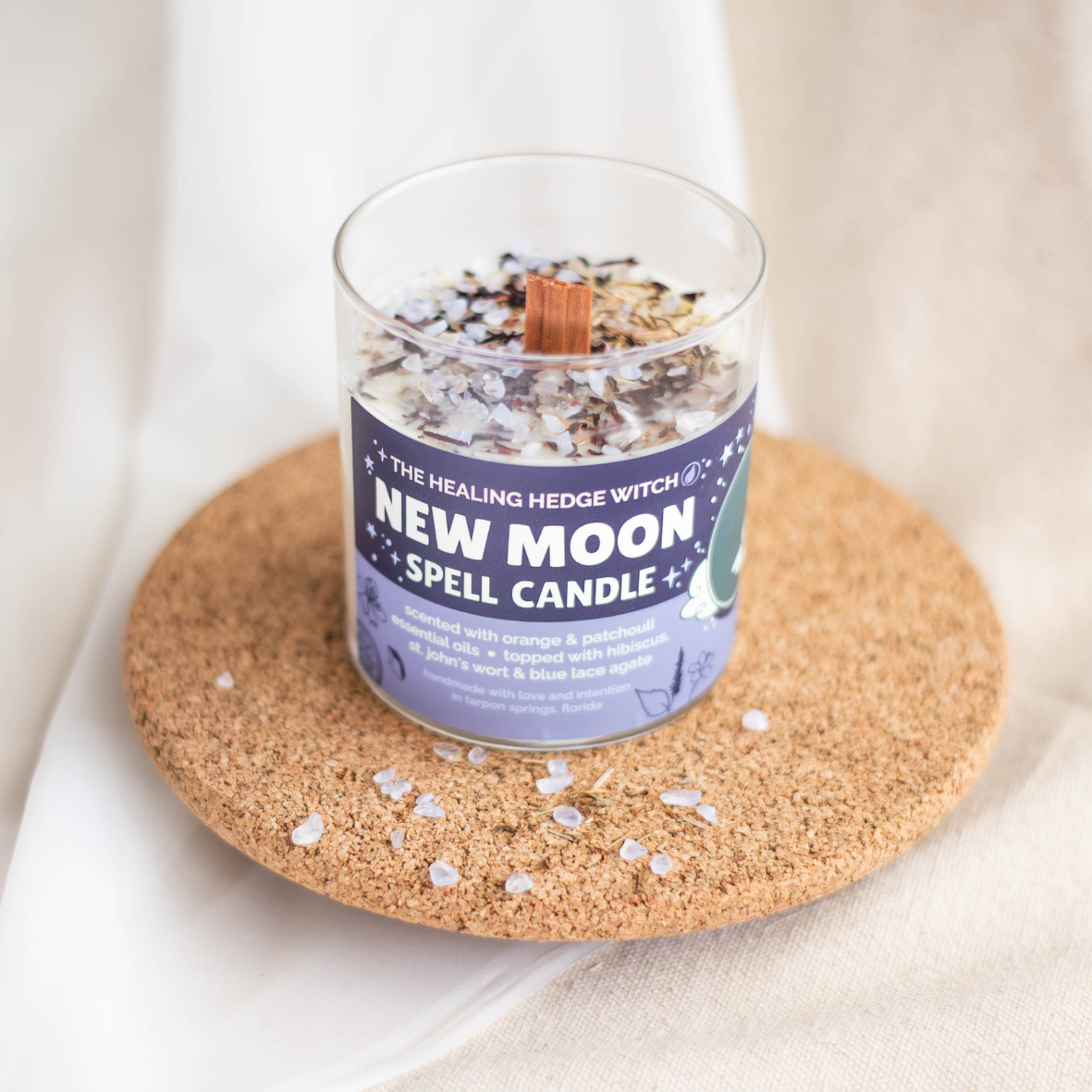 New Moon Spell Candle
