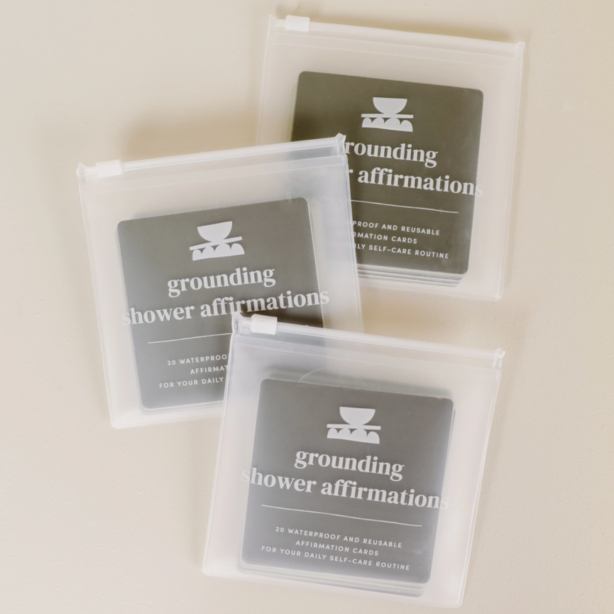 Grounding Shower Affirmation Cards
