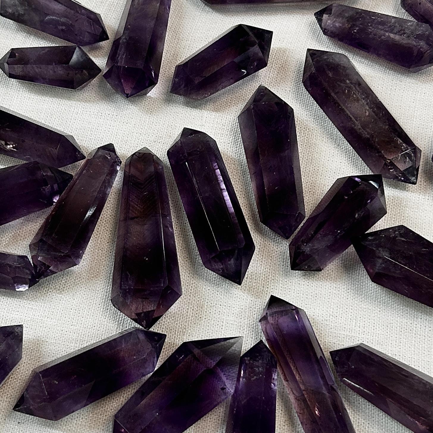 Amethyst Double Terminated Crystal Points Intuitively Chosen