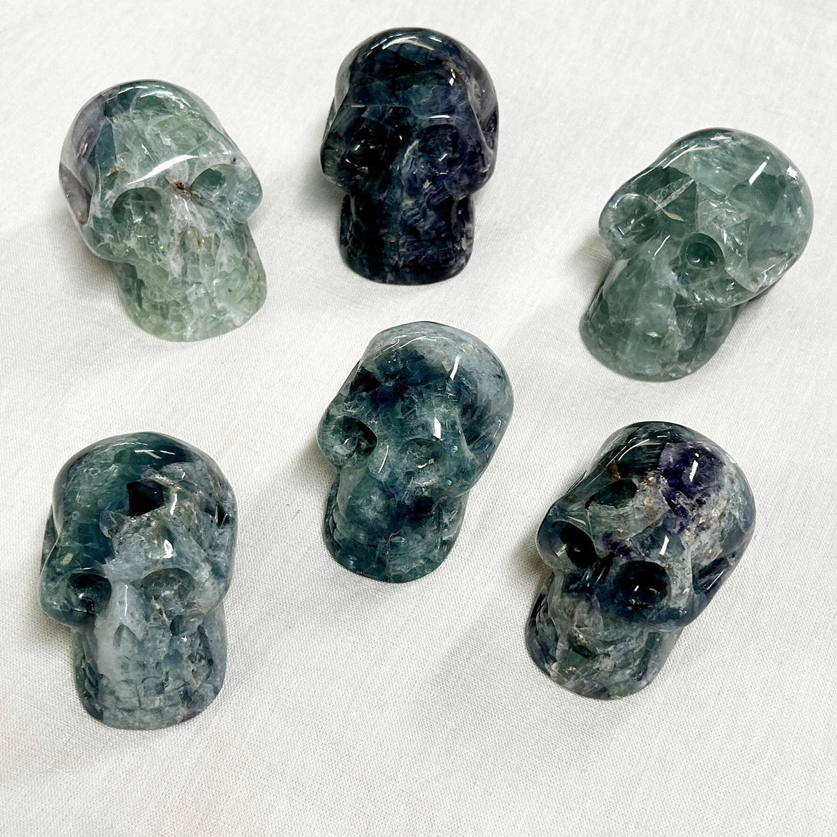 Fluorite Carved Crystal Skull