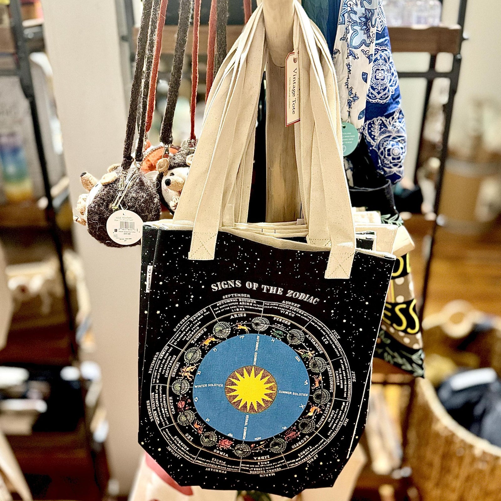 Zodiac Chart Tote Bag