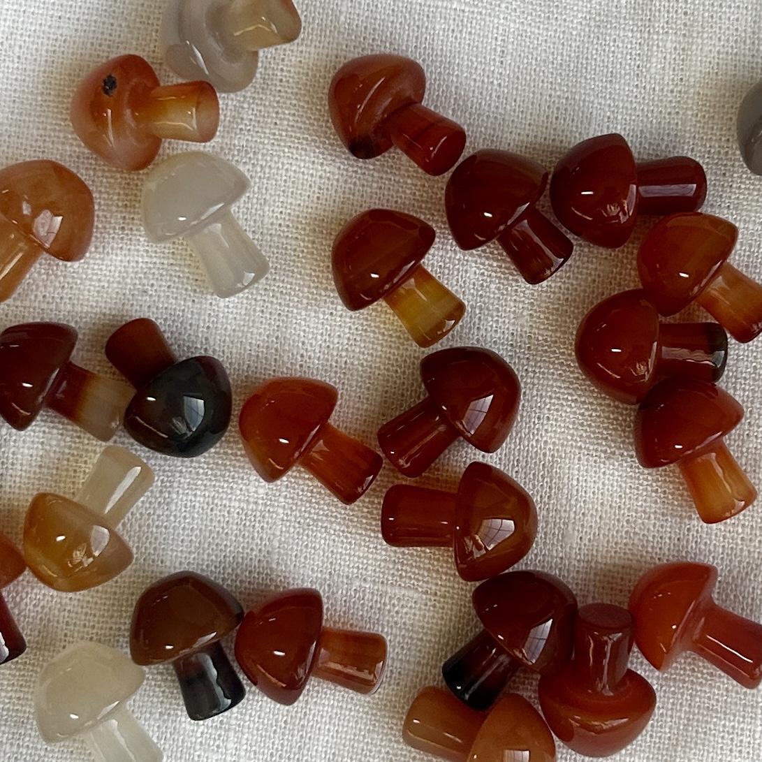 Carnelian Tiny Mushroom
