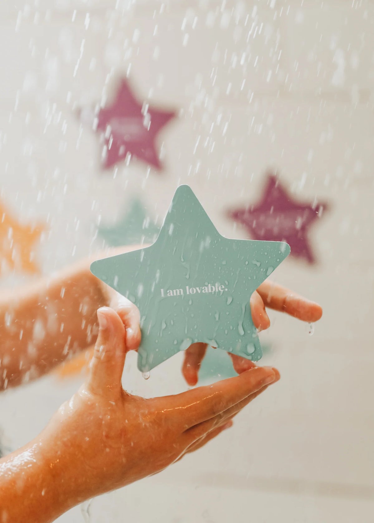 Kids Shower Affirmation Cards