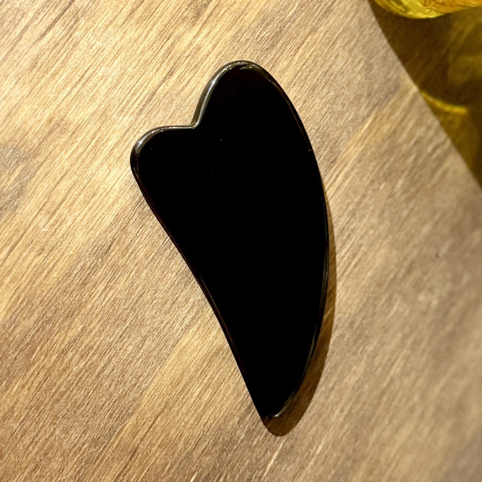 Obsidian Gua Sha Concave