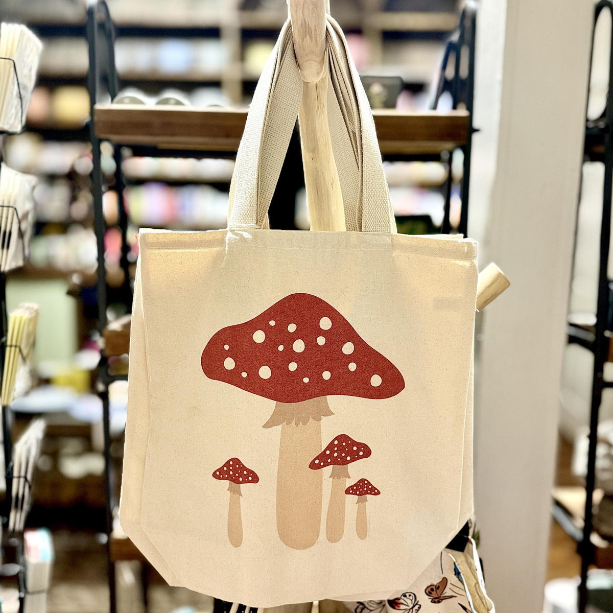 Red Mushrooms Tote