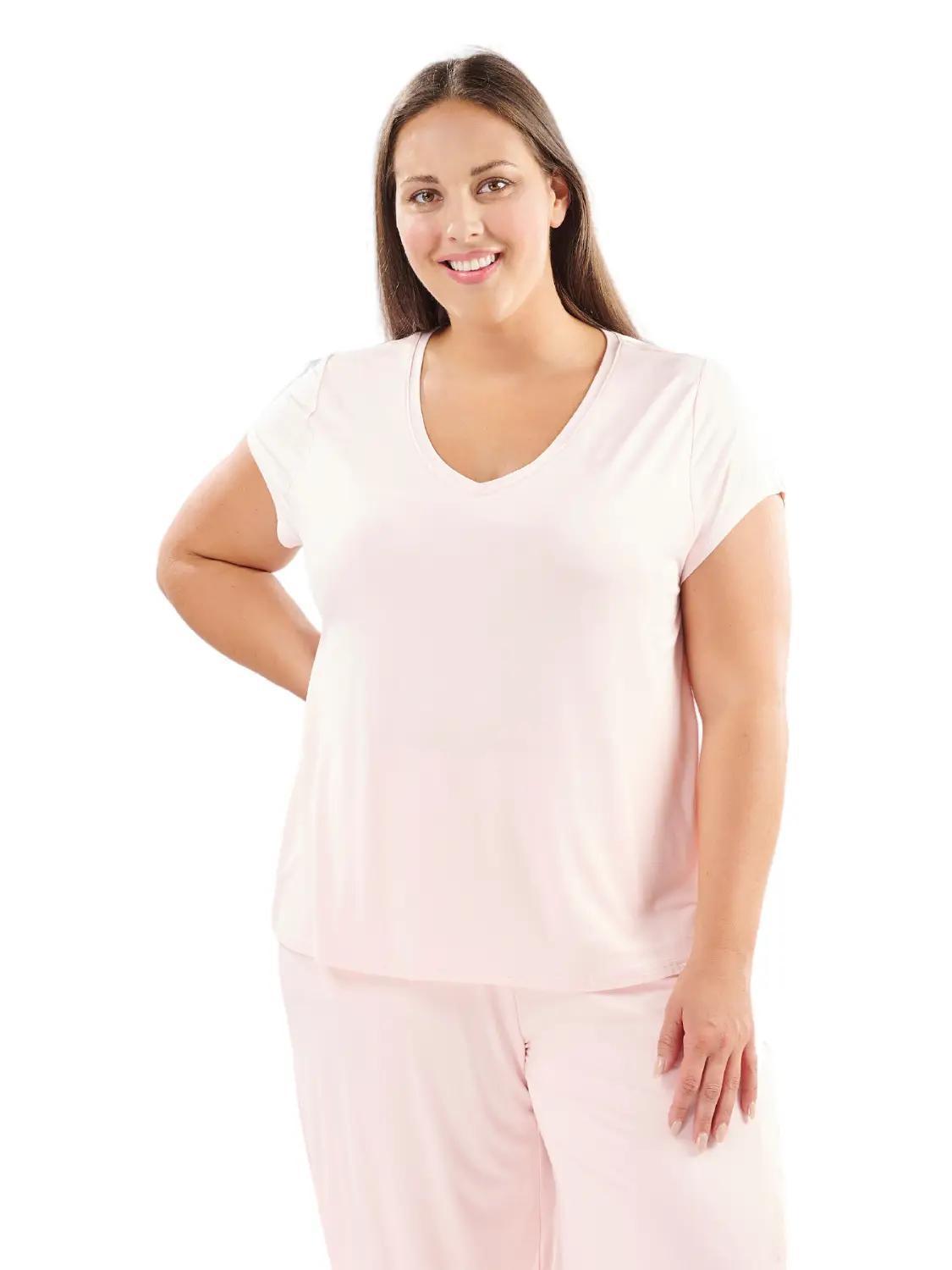 Bamboo Classic V-Neck Tee Shirt Sage