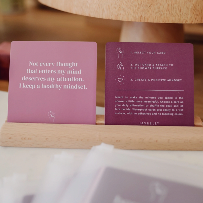 Boundaries Shower Affirmation Cards