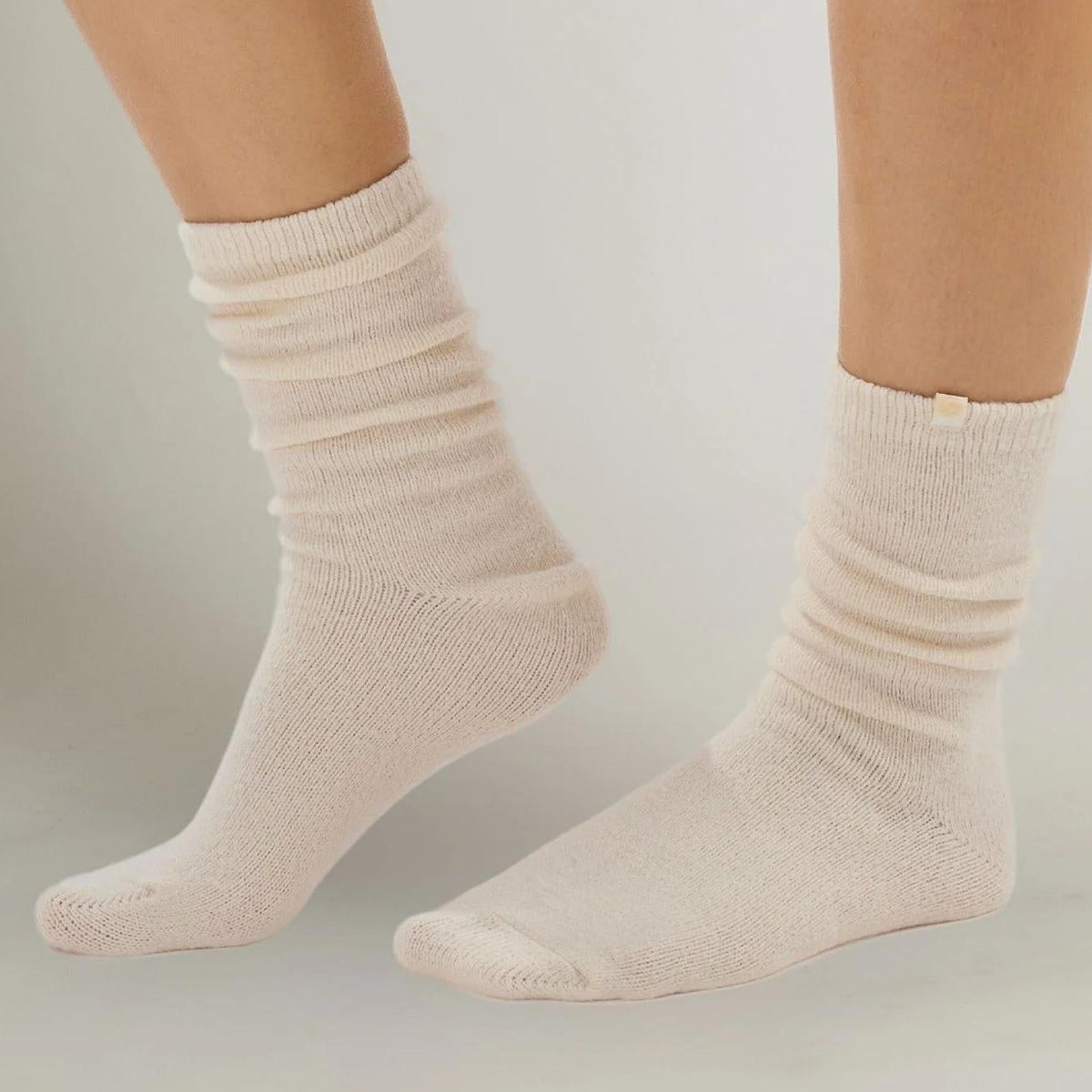 Cashmere Finish Socks ivory