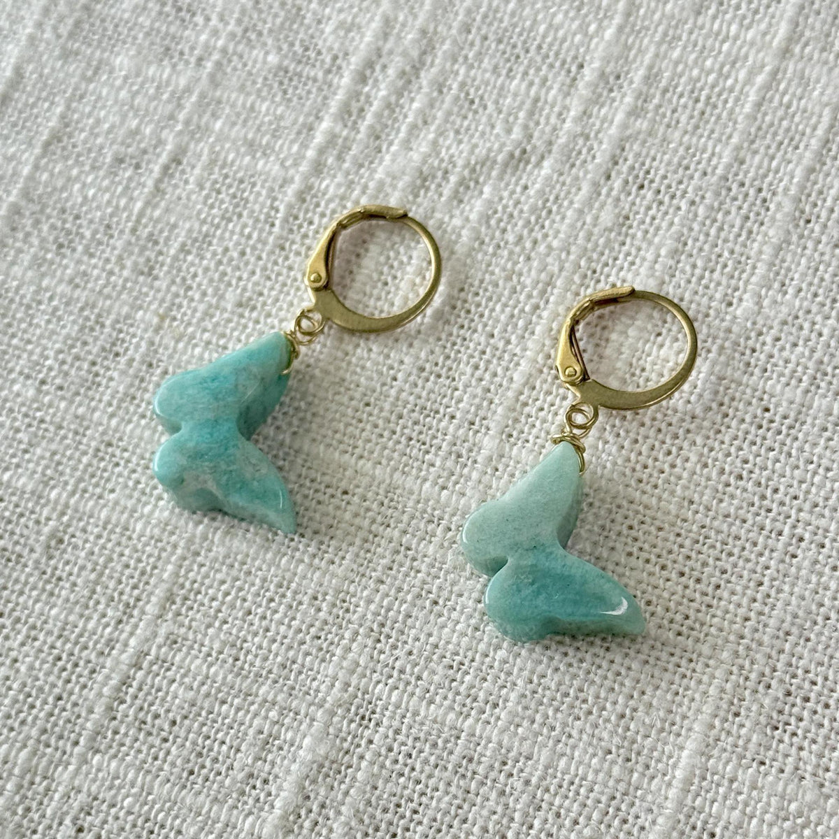 Amazonite Butterfly Earring