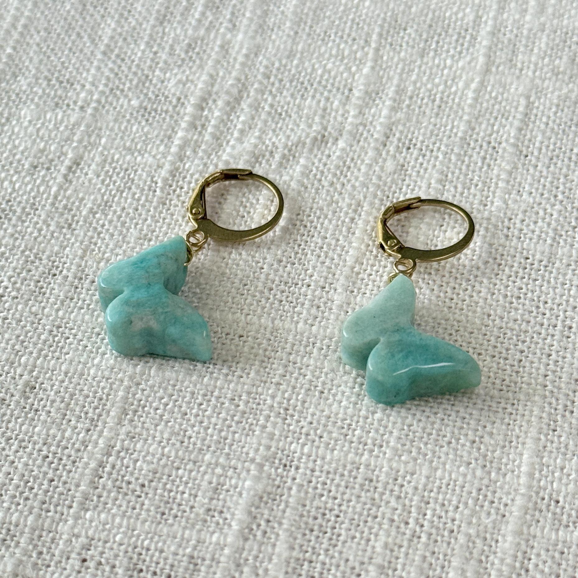 Amazonite Butterfly Earring