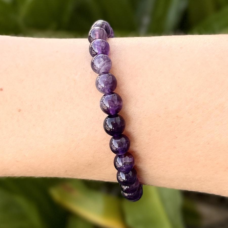 Amethyst Crystal Bracelet 8mm