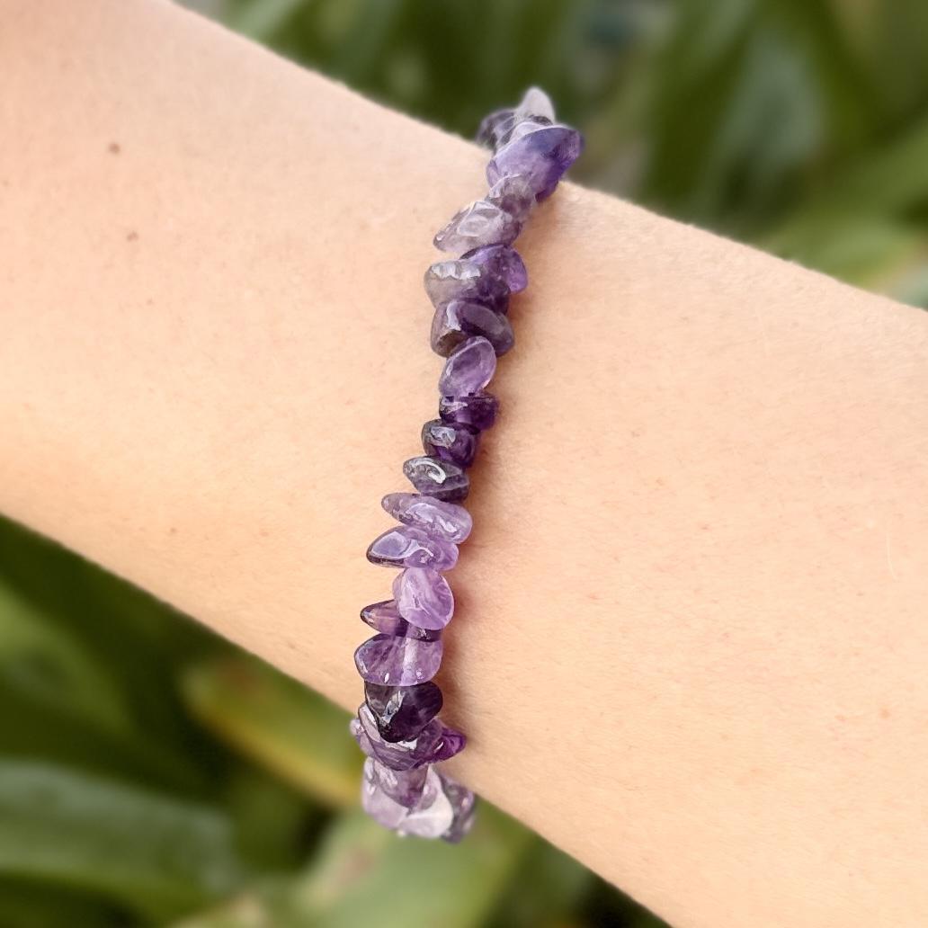 Amethyst Crystal Bracelet chip