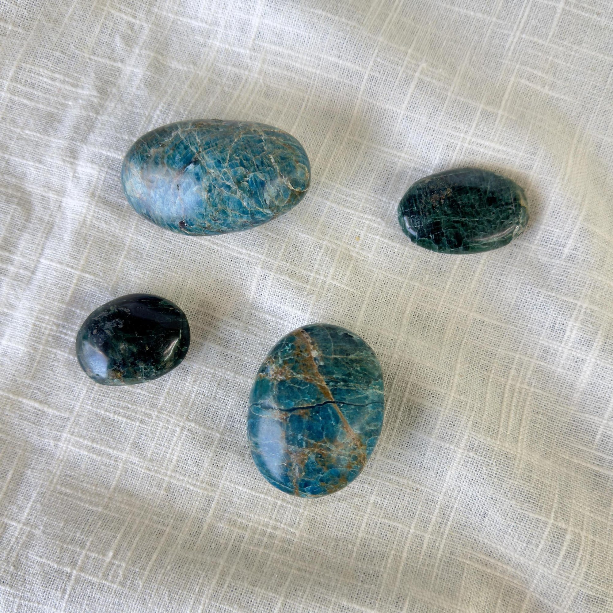 Blue Apatite Palm Stone