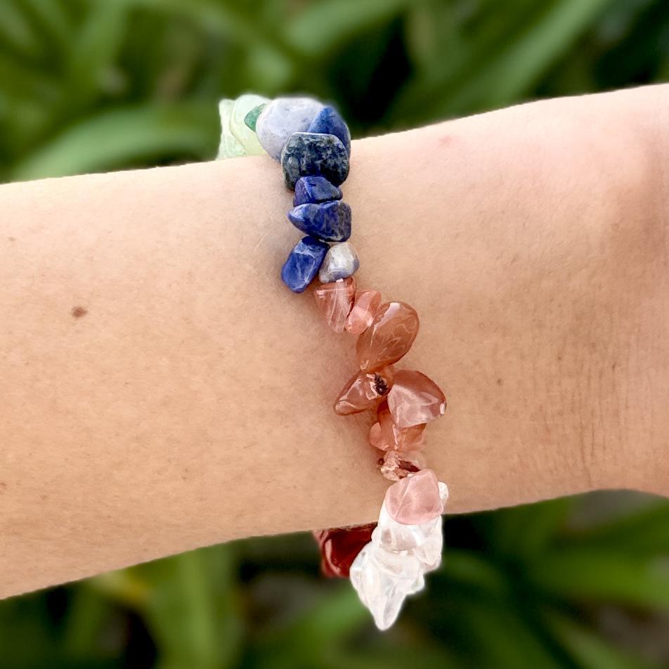 Chakra crystal braclelet