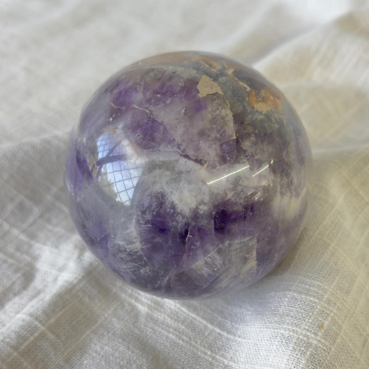 Chevron Amethyst Sphere1