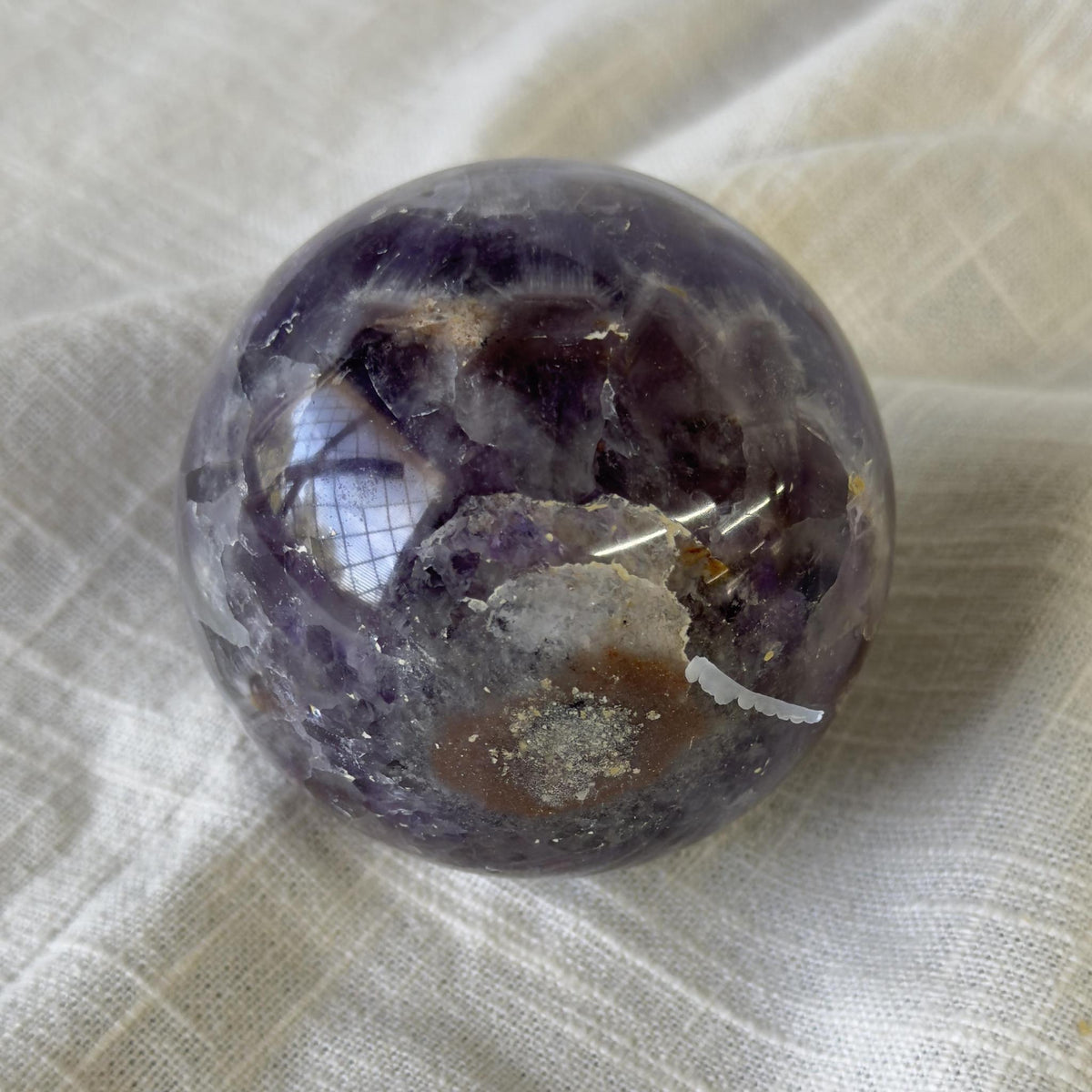 Chevron Amethyst Sphere2