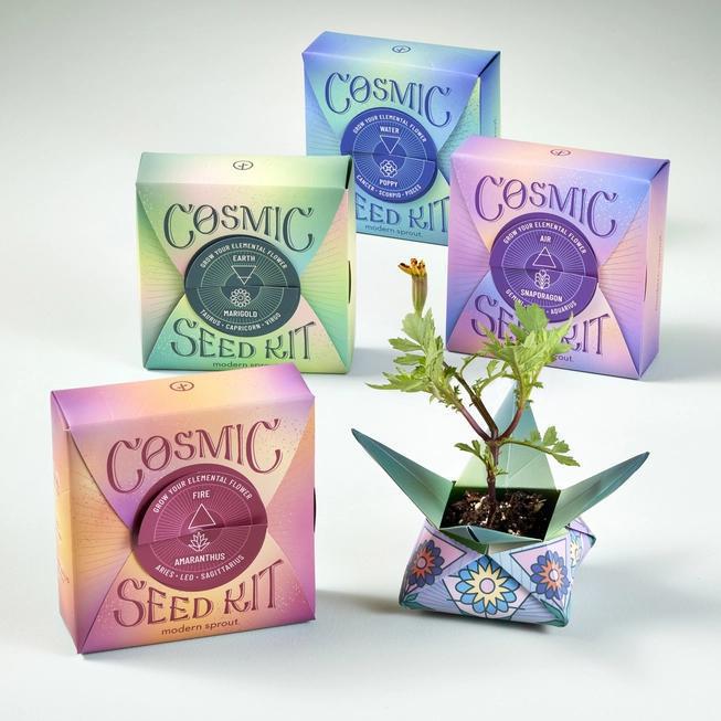 Cosmic Seed Kits earth fire air and water