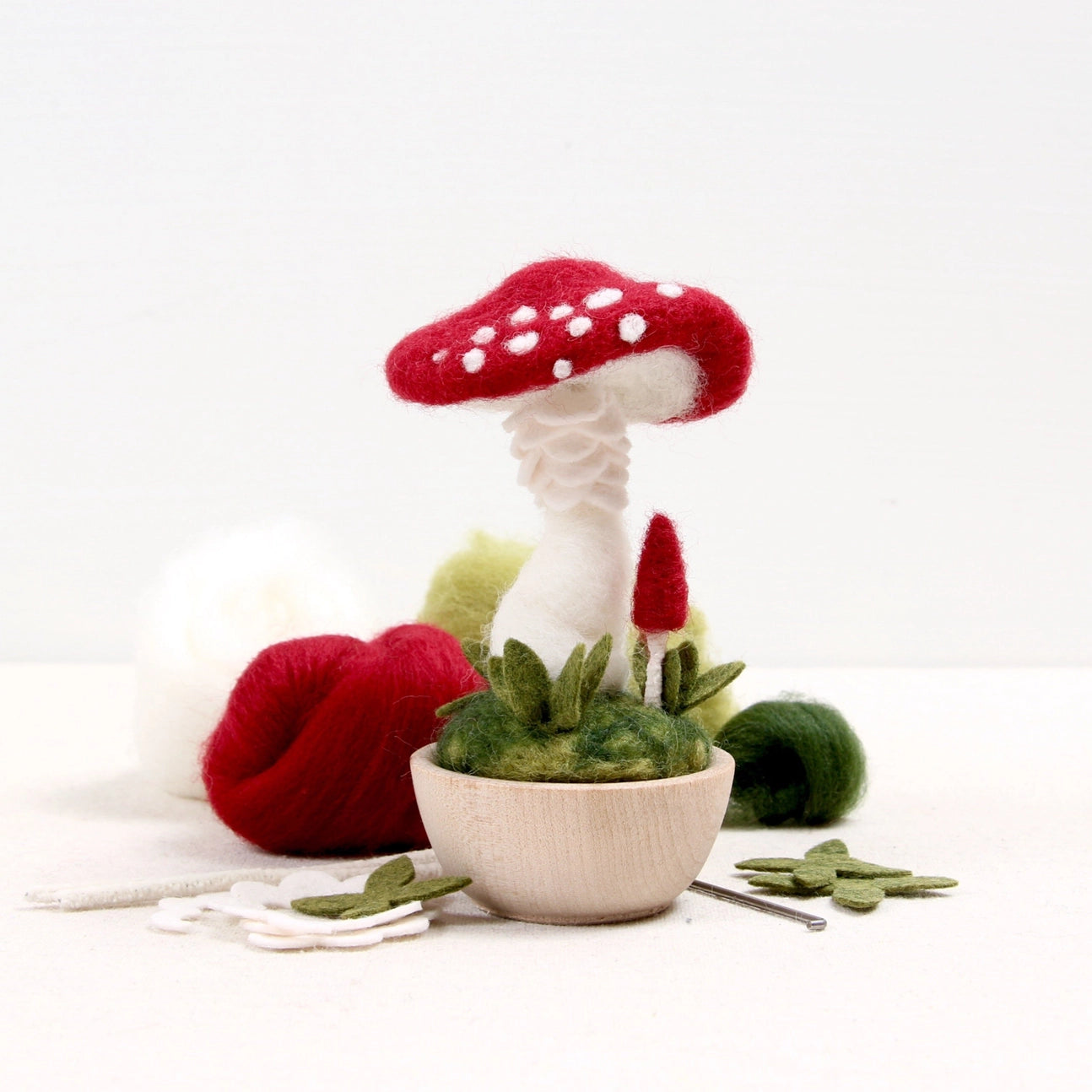 Crimson Toadstool Needle Felt Kit