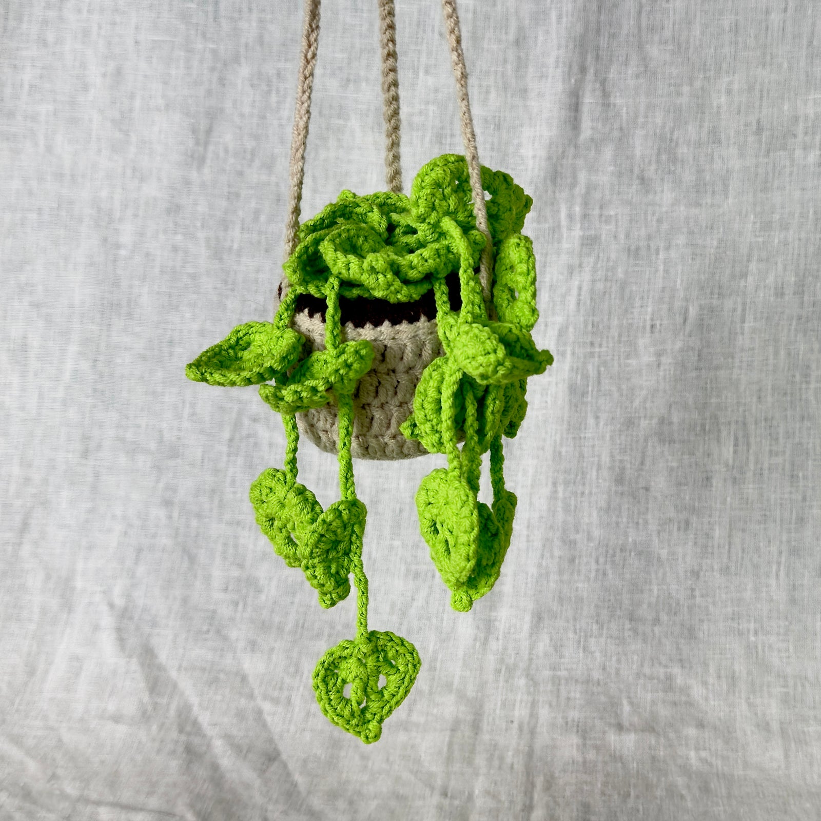 Crochet Potted Hanging Plant