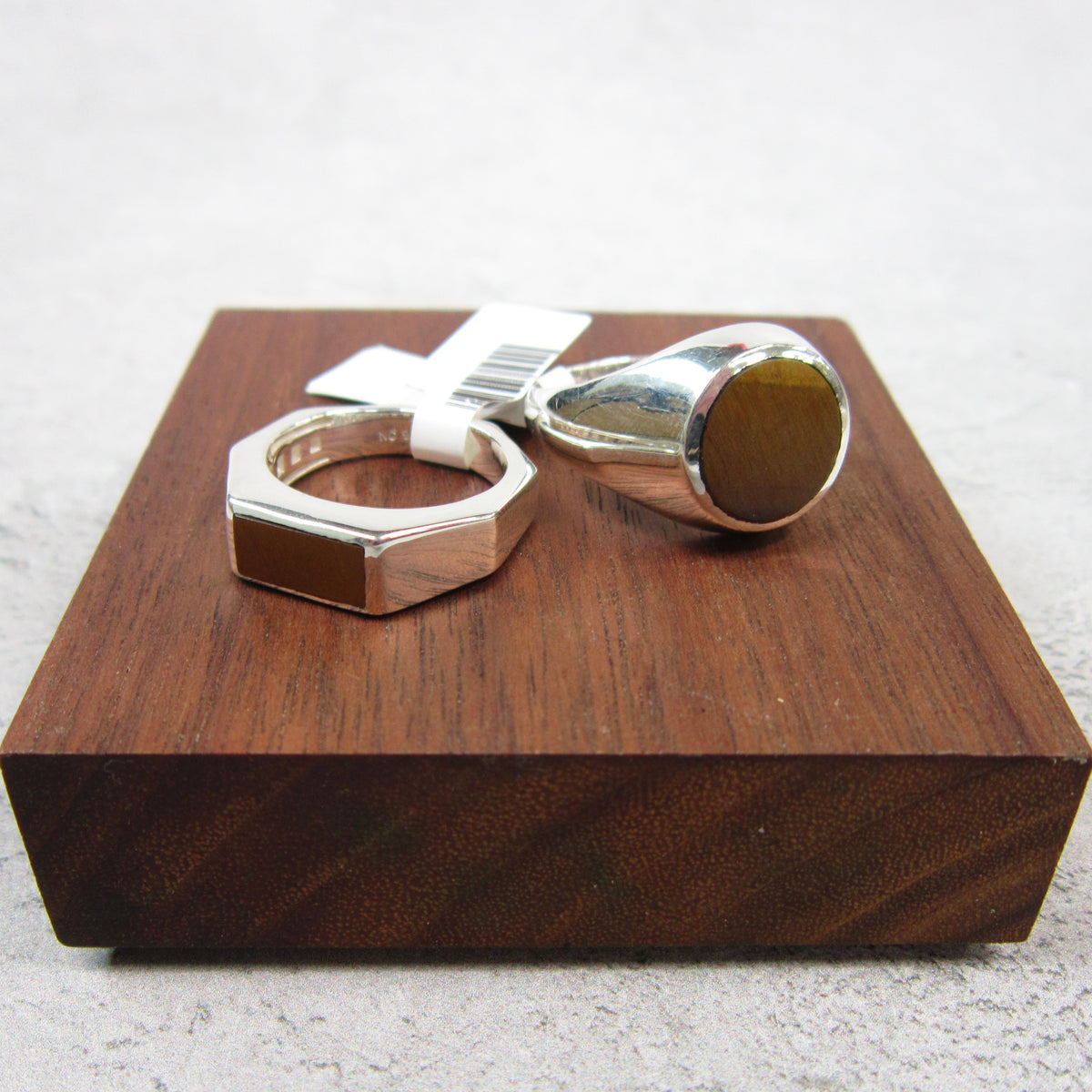 Tiger Eye Men&#39;s Sterling Silver Ring