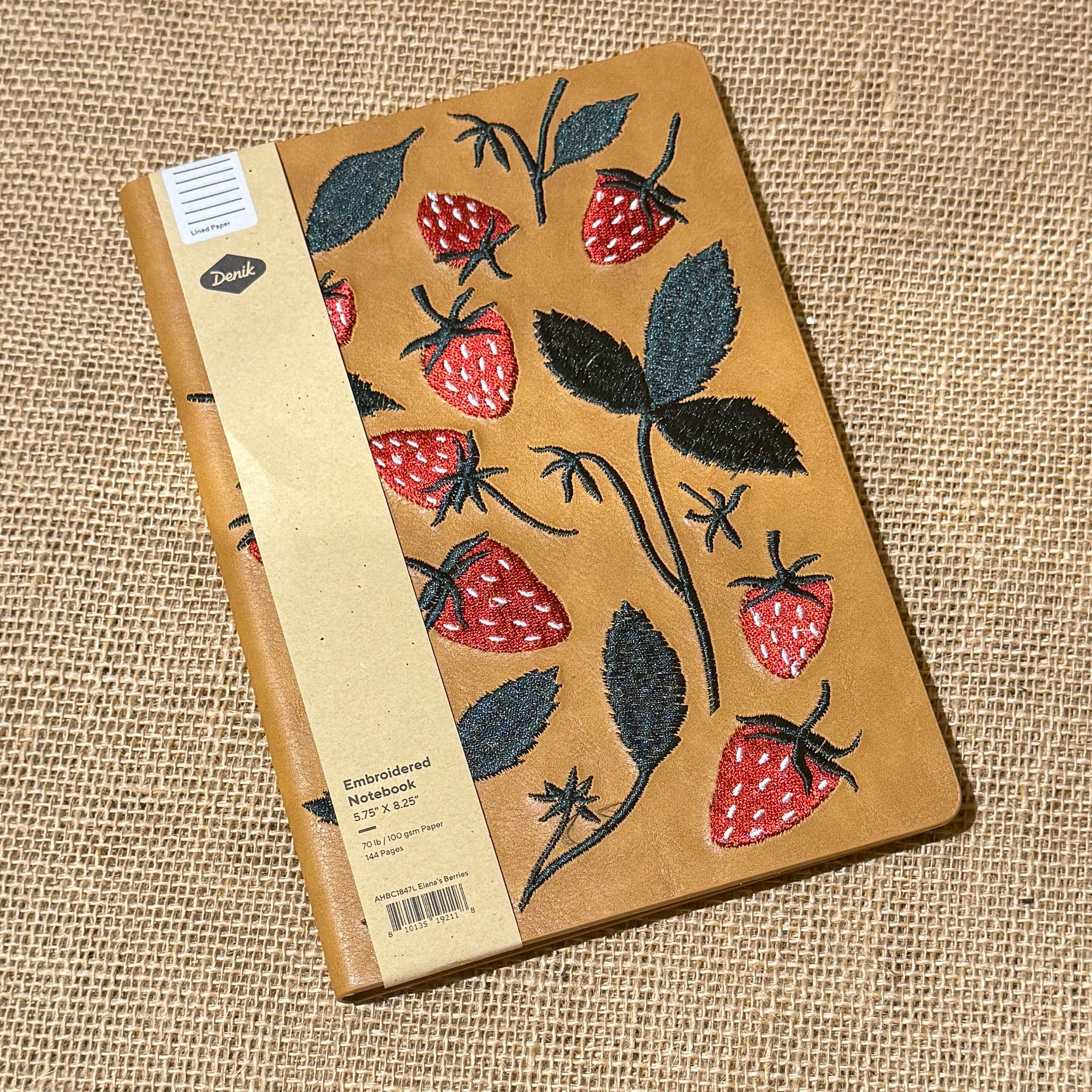 Elana's Berries Embroidered Journal Notebook - The Healing Hedge Witch