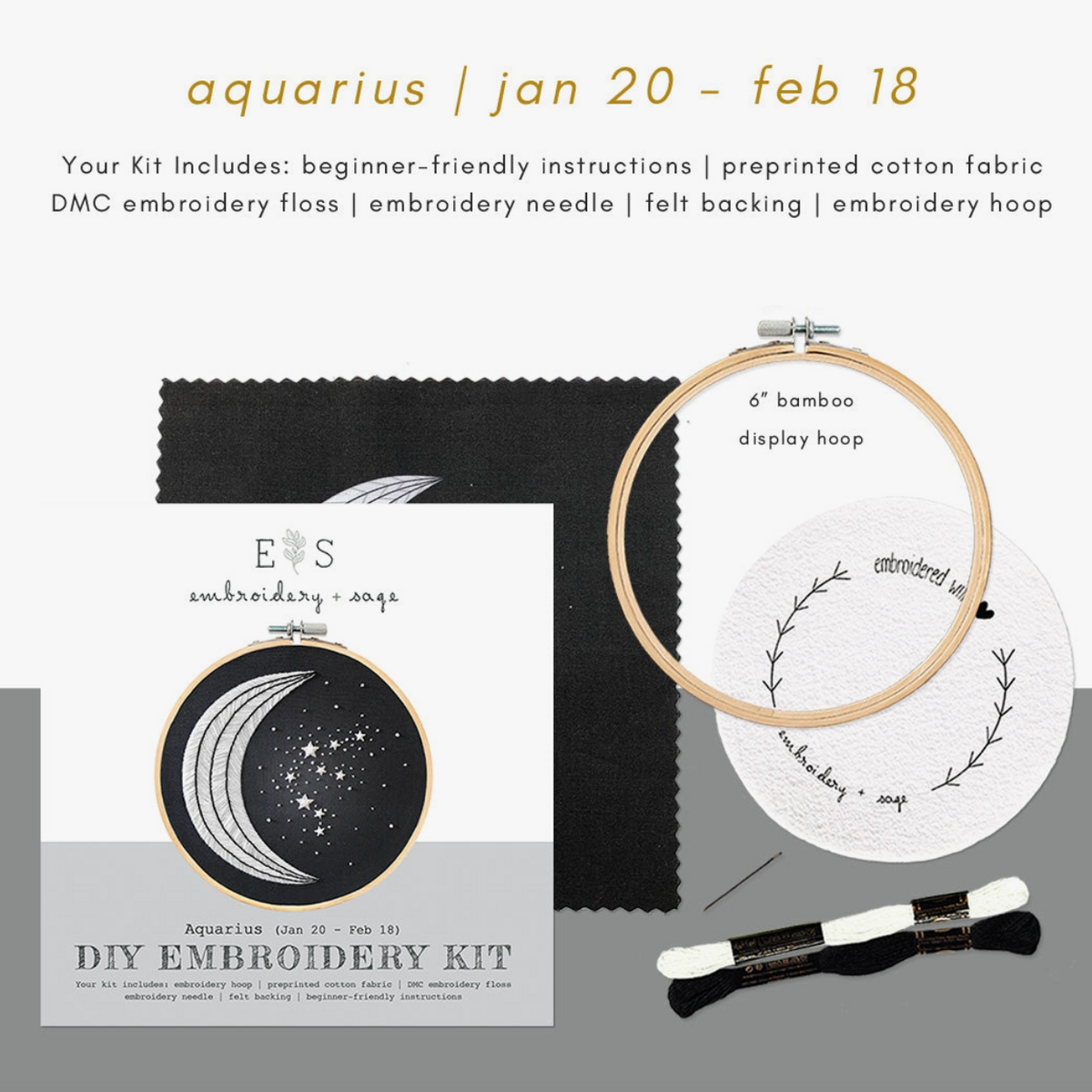 Embroidery Kit aquarius