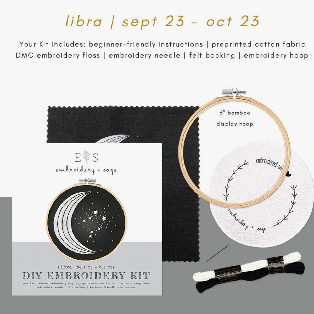 Embroidery Kit libra