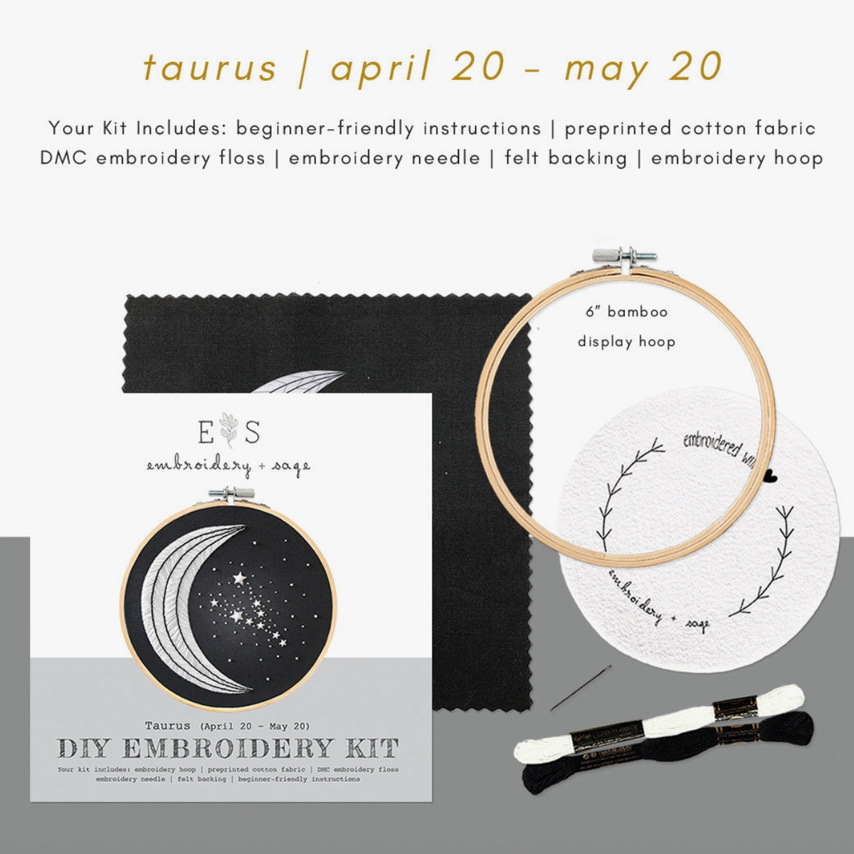 Embroidery Kit taurus