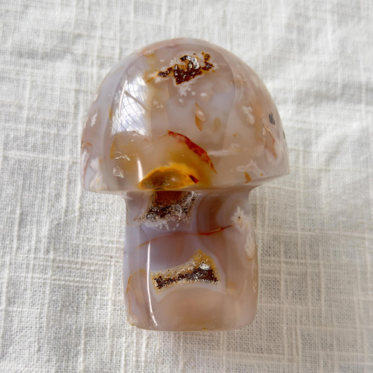 Flower Agate Crystal Mushroom3