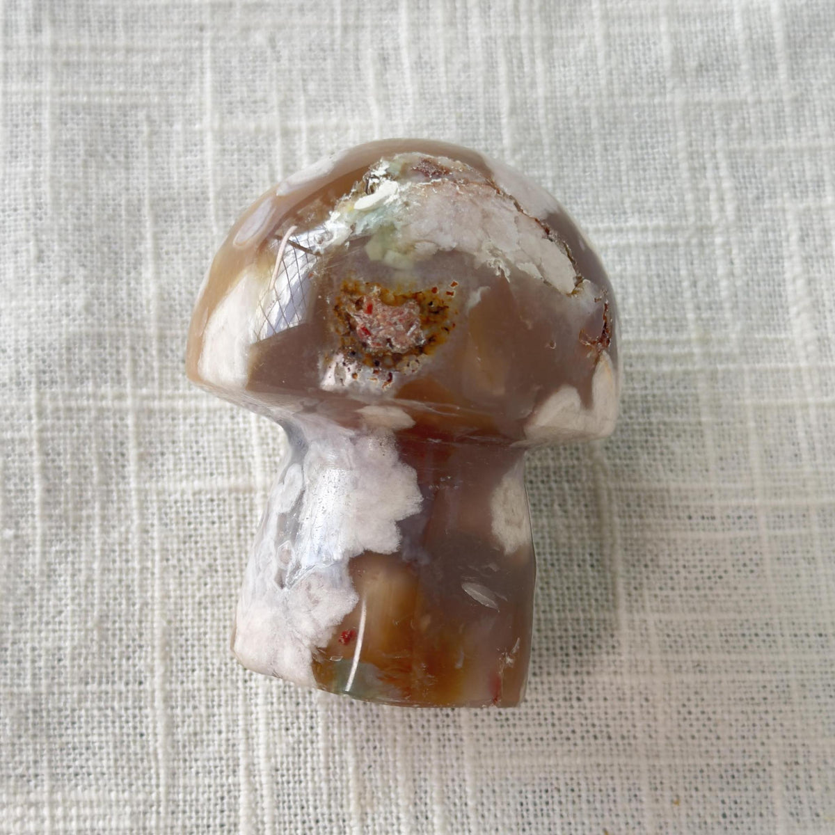 Flower Agate Crystal Mushroom 2