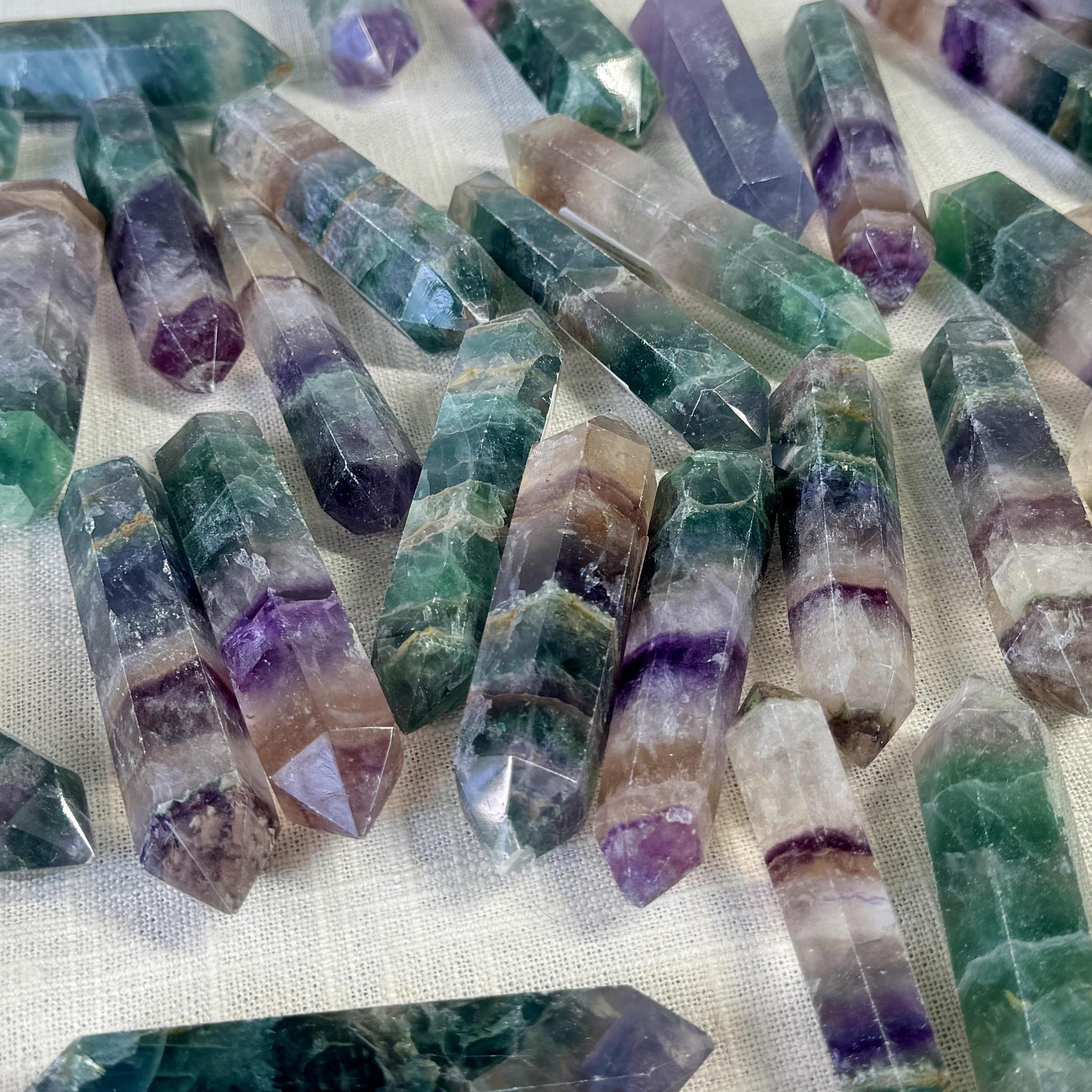 Fluorite Double Terminated Point Intuitively Chosen